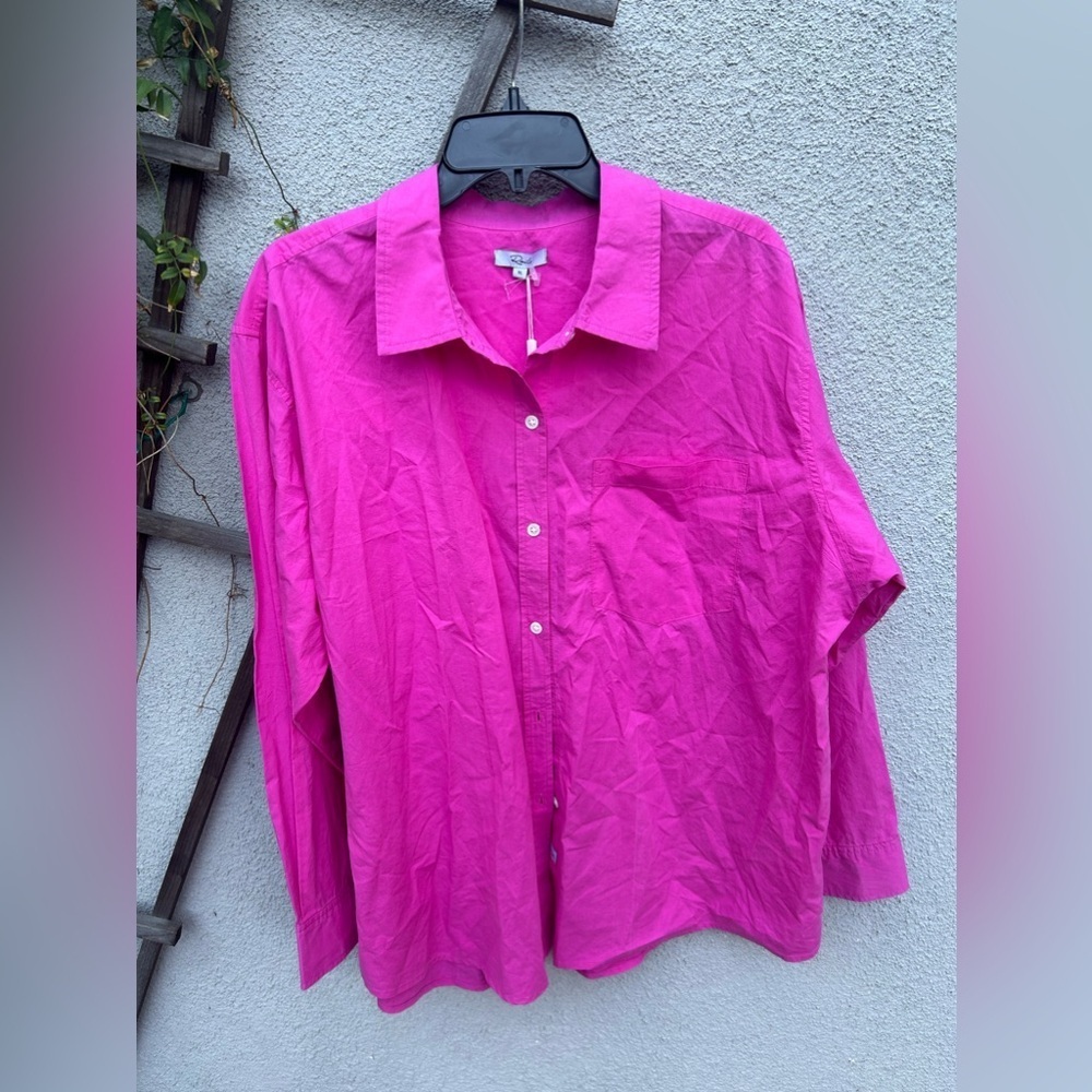 Rails Arlo Button Down Blouse Azalea New with Tag… - image 8